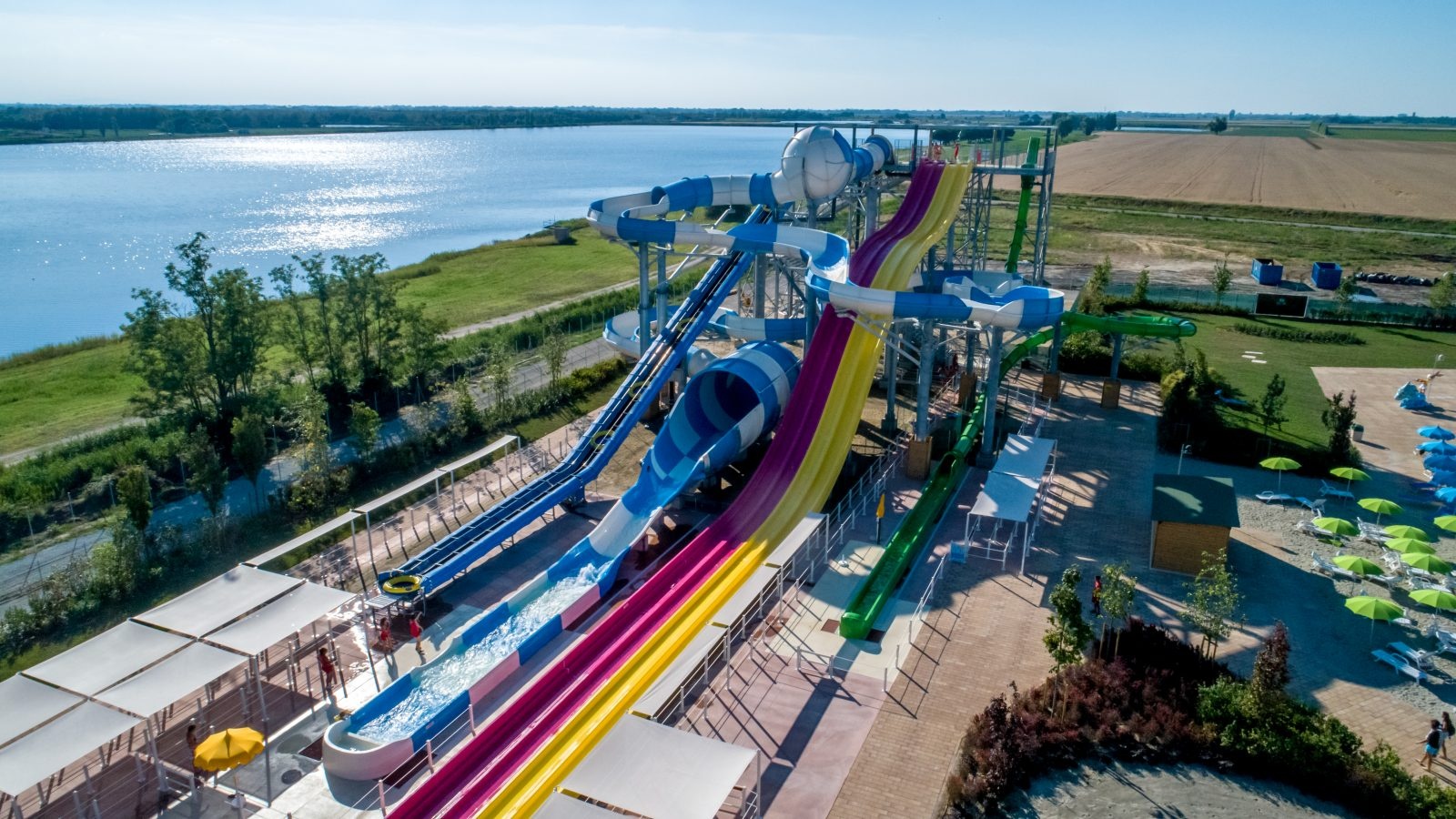 Image Slide Tower, Mirabeach at Mirabilandia, Ravenna, Italy